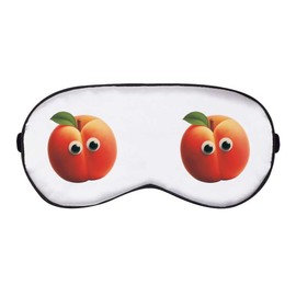 Azeeda 'Funny Peach Face' Sleep/Travel Eye Mask (EY00032335)