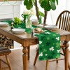 Artoid Mode Green Shamrock St. Patrick's Day Table Runner, Seasonal