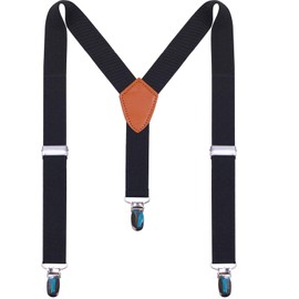 AMPIL Suspenders for Boys Adjustable Elastic Y-Back Design with Strong Metal Clips