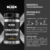 Black Supplements Creatina Monohidratada 1kg 200 Servs