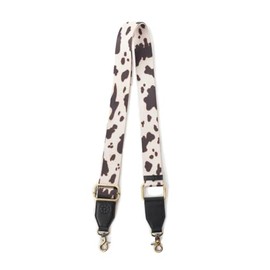 Myra Bag Western Shoulder Bag Strap - Tote Crossbody Purse Cow Print Strap Replacement - Bone