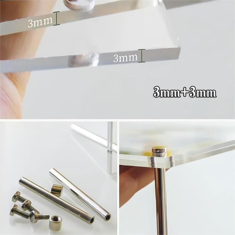 REDICE Screw-Down Display Case UV Cut Compatible with 35-75PT Cards