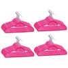 FAMIROSA 100 pcs Clothes Hanger Set Anti-Slip Pink Velvet,8.43 KG,289925