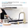 FORIOUS Gold Kitchen Faucets with Pull Down Sprayer, Single Handle