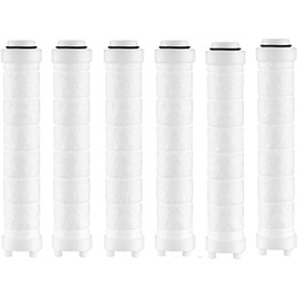Nafall 6-Stück Filter Duschkopf,PP Baumwolle Filter für Duschkopf,Universal Filter Für Shower Head,Baumwollkern für duschkopf mit filter
