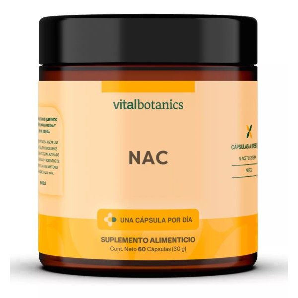 VitalBotanics Nac N-acetilcisteina Con 60 Capsulas De 500mg