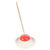 Whimsical Mushroom Incense Holder: Ceramic Design for Cheerful Decor &