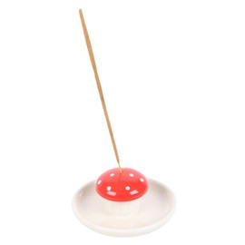 Whimsical Mushroom Incense Holder: Ceramic Design for Cheerful Decor & Soothing Aromatherapy - Easy Incense Placement - Durable Craftsmanship - Ideal Home Décor Accent & Thoughtful Gesture
