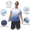 Huayuzh Men's UV Shirt Rash Guard T-Shirt Swimming Shirt Quick-Drying