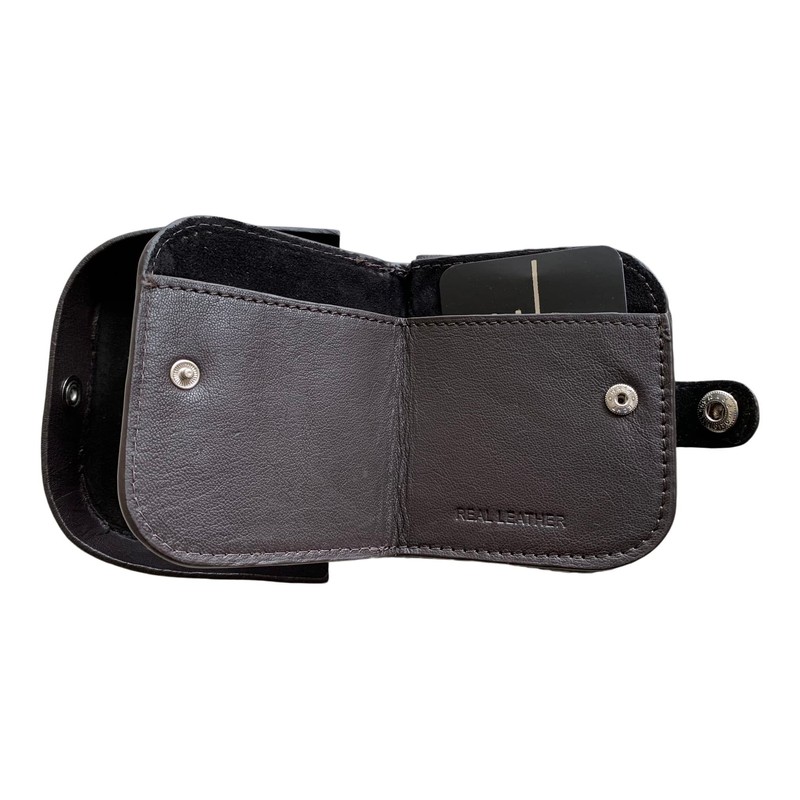 Lorenz Goat Nappa Leather Square Tray Purse with note section