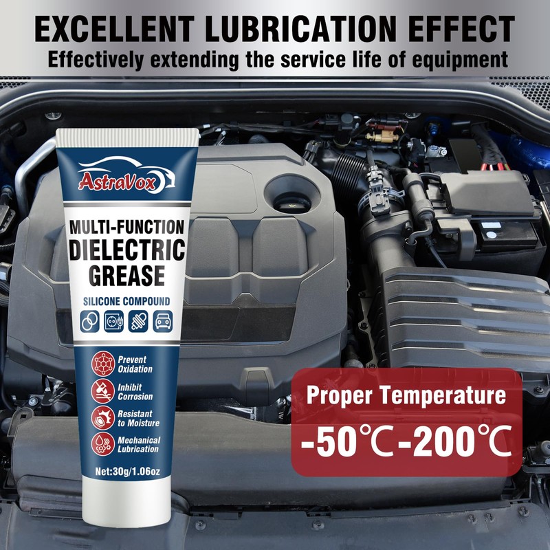 AstraVox Silicone Dielectric Grease for Electrical Connectors Automotive, Dialectric Grease