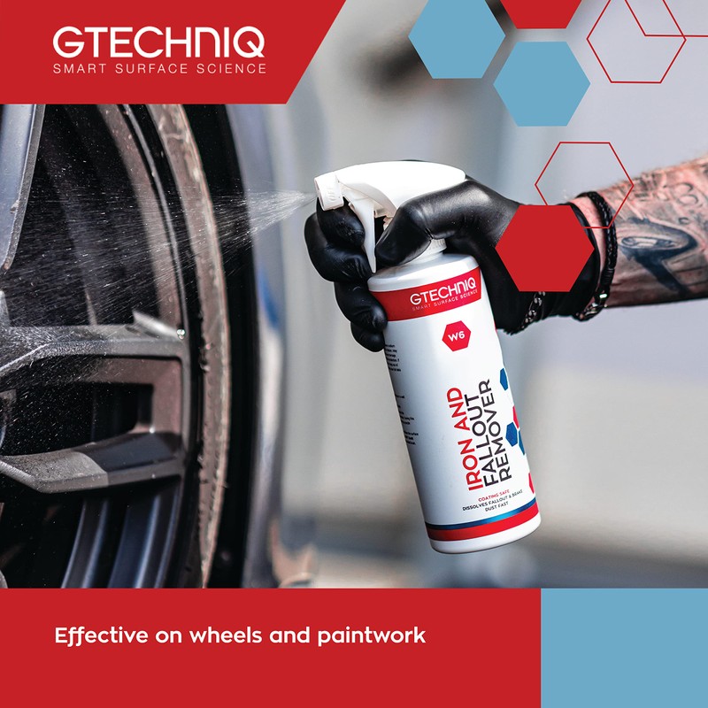 Gtechniq W6 Iron Removing Wheel & Paint Cleaner for Cars,
