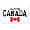 CafePress Made in Canada Rectangle Sticker Rectangle Bumper Sticker Car