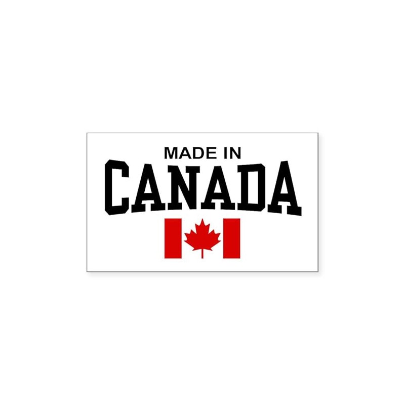 CafePress Made in Canada Rectangle Sticker Rectangle Bumper Sticker Car