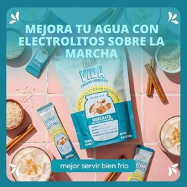 KLASS VIDA Hidratación diaria | Electrolitos Horchata | 15 barras | El agua de coco y los minerales apoyan la hidratación diaria, refrescante sabor a 
