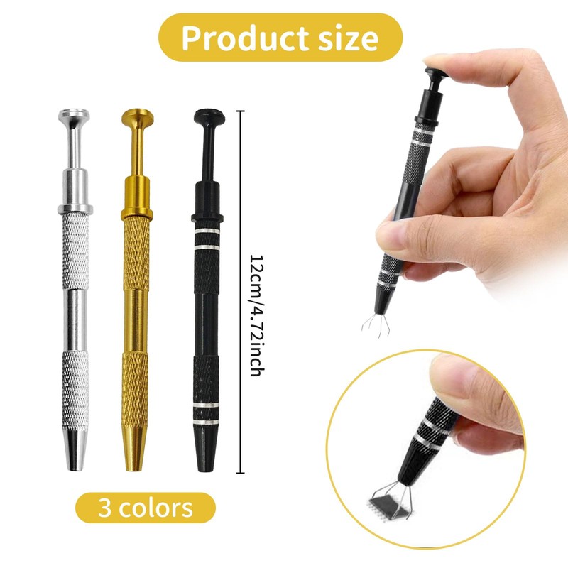 Debbery 3 Pack Piercing Ball Grabber, 12cm Piercing Ball Screw