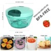Ourokhome Portable Pull Onion Chopper- Manual Slicer for Vegetables, Fruits,
