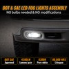 DOT Approved LED Fog Lights Fog Lamps Replacement Compatible with