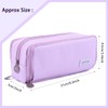Large Pencil Case 3 Compartments, Big Capacity Pencil Pouch with