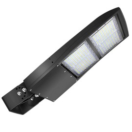 OSTEK 300W LED Shoebox Street Lighting 42000LM, Area Pole Fixture For Parking Lot, Road Lighting 5000K, 100-277V DLC UL IP65 Outdoor