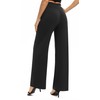 EXCHIC Women's Loose Straight Leg Palazzo Pants High Elastic Waist