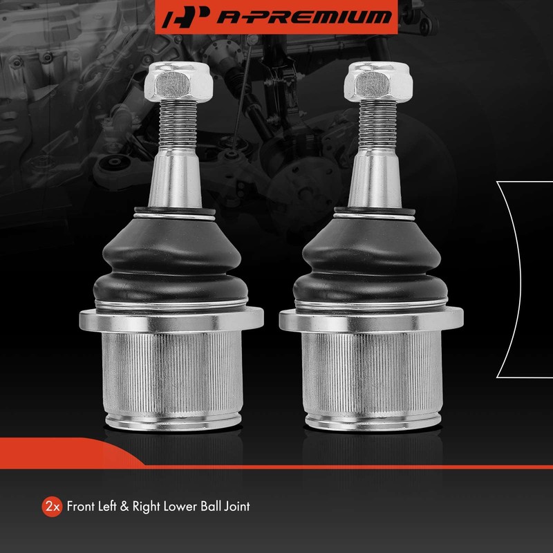 A-Premium 2 x Front Lower Ball Joint, Compatible with Hyundai