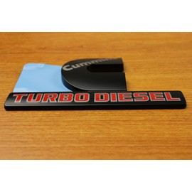Dodge Ram 2500 3500 BLACK Cummins Turbo Diesel Decal Nameplate Emblem Mopar OEM