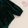 Gaono Newborn Baby Girl Christmas Velvet Romper Long Sleeve Bubble