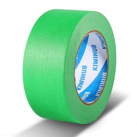 KIWIHUB Green Painters Tape,2 inch x 60 Yards x 6 Rolls (360 Yards Total) - Green Masking Tape for Painting, Automotive Paint, DIY Crafting, No Residue