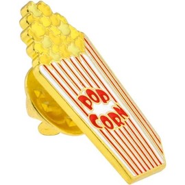 PinMart Cute Classic Movie Popcorn Bucket Trendy Food Enamel Lapel Pin