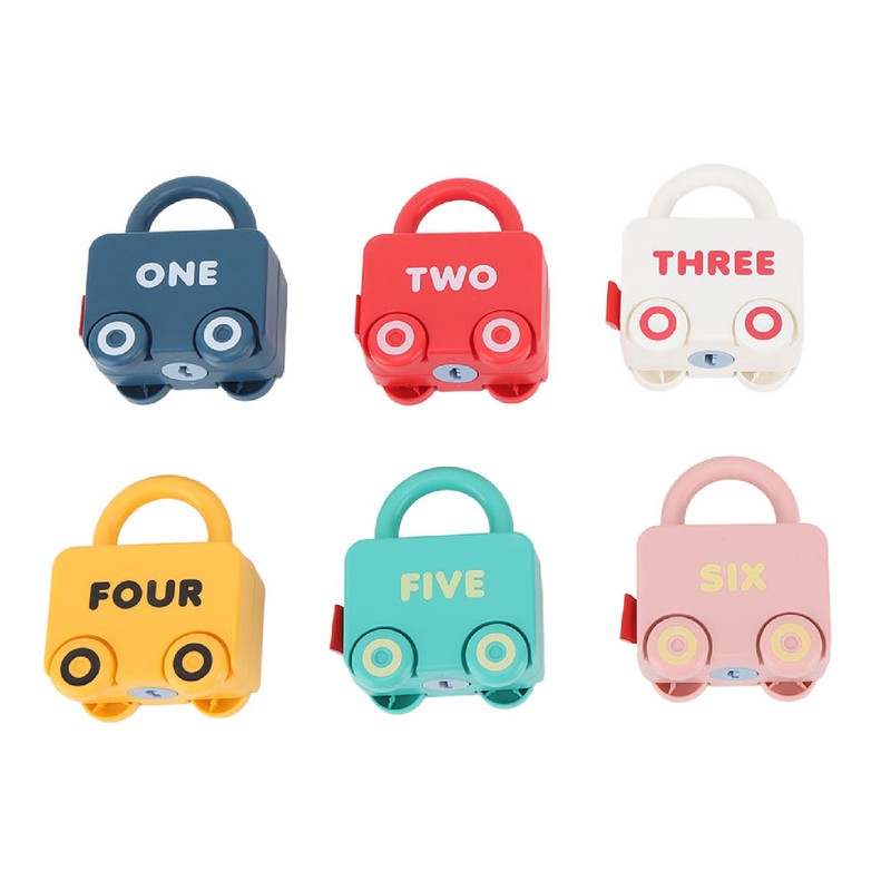 Lock Key Toy DIY Early Education Sorting Matching Fun Cartoon