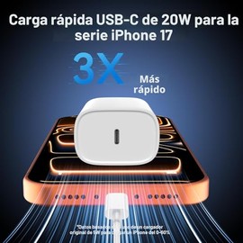 Cargador de carga rápida para iPhone 17 16 y 15, cargador USB C tipo C de 10 pies de largo, cable de carga rápida para iPhone 17/Pro/Pro Max/17 Air/16