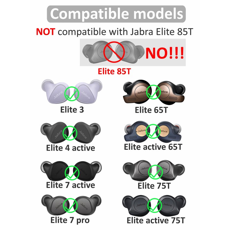6 Pairs Elite 75T / Elite 7 Pro/Elite 3 Ear