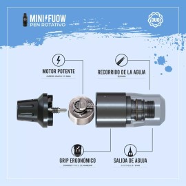 OUO Maquina Para Tatuar Minipen Rotativa Potente Ouo Fuow Color Verde