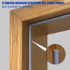 Weather Stripping Door Seal, Self Adhesive Silicone D Shaped Weather