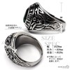 SilverKyasya Stainless Steel US Military College Ring, Large Cubic Zirconia