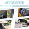 PSLER 2" Round Frameless Convex Car Blind Spot Mirror, 360