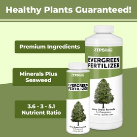 Evergreen Tree Fertilizer for All Conifer Trees and Shrubs, Liquid Plant Food, 32 oz (1 Quart)