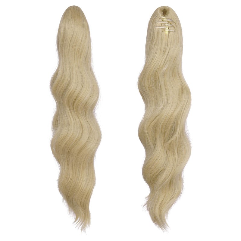 FESHFEN Ponytail Extensions Clip, 50 cm Hair Extensions Braid Long
