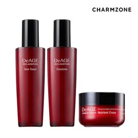 Charmzone 참존 디에이지 레드에디션 3종세트(스킨+에멀전+크림) Chamzone Diage Red Edition 3-Piece Set (Skin + Emulsion + Cream)