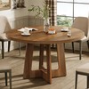 Round Dining Table for 4, Wooden Dining Room Table, Circle