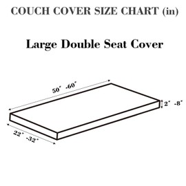 Disayu Magic Sofa Covers Couch Covers 2024 New Couch Cushion Covers Universal Sofa Covers Washable Stretch Slipcovers for Sectional Sofa (Texture White,Large Double Seat Cover)