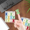 CIEMODA 4 Sheets Colorful Monthly Adhesive Tabs, 48 Pcs Monthly