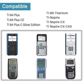 AC Adapter Charger for Texas Instruments TI-84 Plus CE Graphing Calculator, 5Ft Data Cable for TI 84 Plus C Silver Edition,TI 89 Titanium,TI Nspire CX,TI Nspire CX CAS Graphing Calculator Charger
