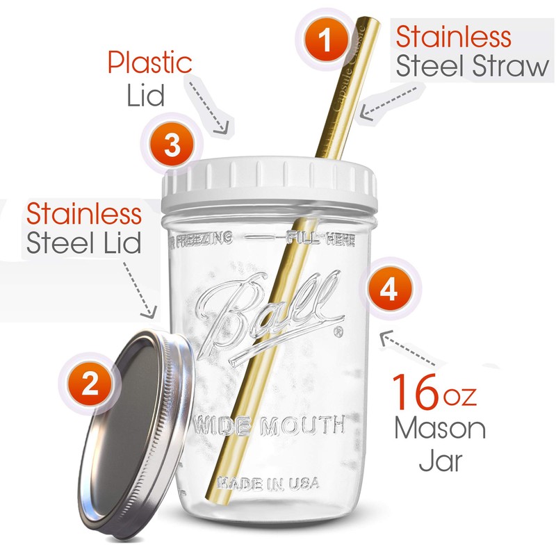 Reusable Wide Mouth Smoothie Cups Boba Tea Cups Bubble Tea