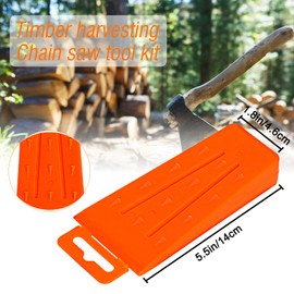 Poweka Plastic Felling Wedge 14 cm, ABS Plastic Wood Splitting Tree Cutting Wedge for Controlled Tree Felling (3 Packs)