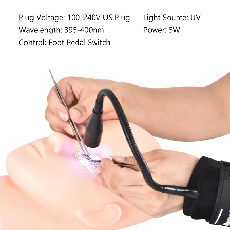 UV Glue Curing Light Portable Wrist UV LED Lamp with