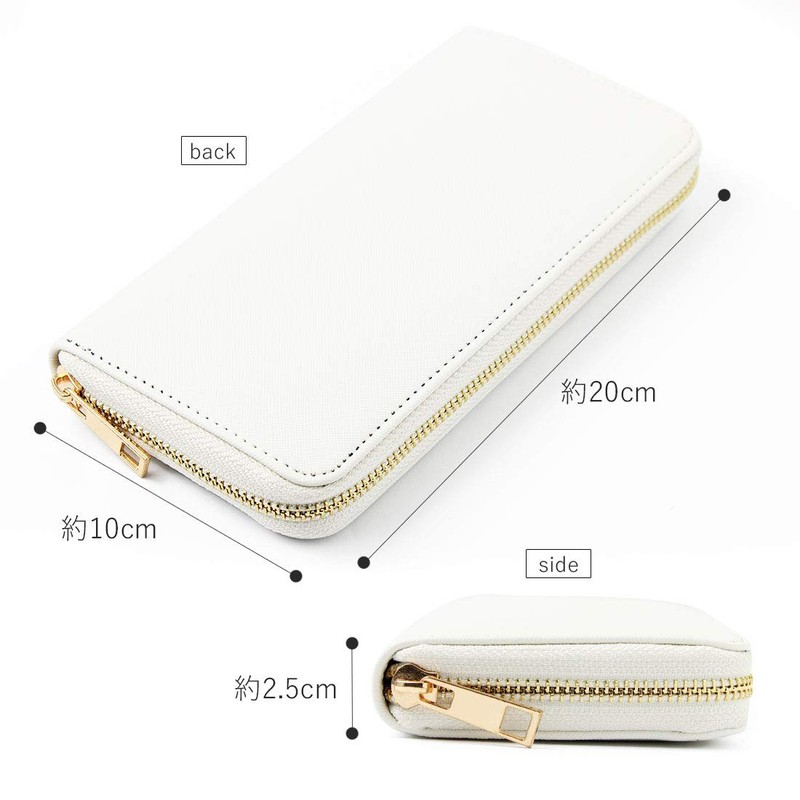 BP-1001 Women's Long Wallet, Zip-Around, Clutch