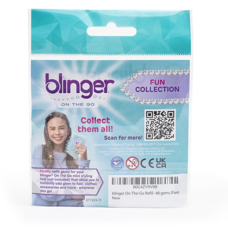 blinger® On The Go (Mini) Refill Pack with 48 Colorful