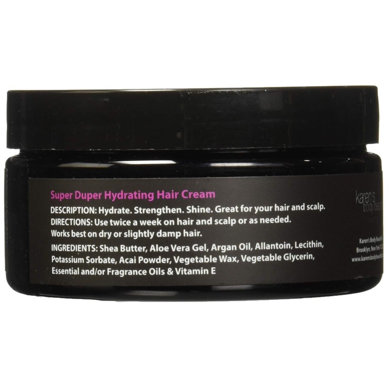 Karen's Body Beautiful Super Duper Hydrating Hair Cream Pomegranate Guava,